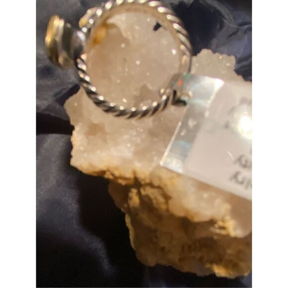 EUC Authentic David Yurman Nobelesse Citrine 18kt Gold & 925 SilveRing Size 4.75 - Picture 4 of 12